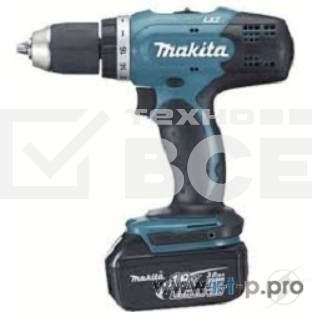 Дрель-шуруповерт Makita DHP453RFE, 18 В, 3 Ач, 42 Нм, щеточный