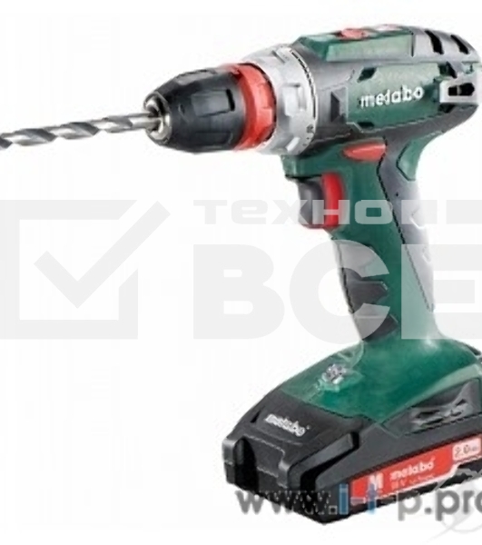 Дрель-шуруповерт Metabo BS 18 Quick 602217500, Аккумуляторный, 18В, 2 АКБ, Кейс