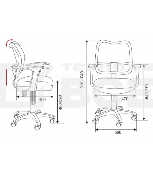 Кресло компьютерное Бюрократ CH-W797/PK/TW-13A TW-13A розовый, спинка сетка, сиденье розовый, колеса белый/розовый, пластик белый