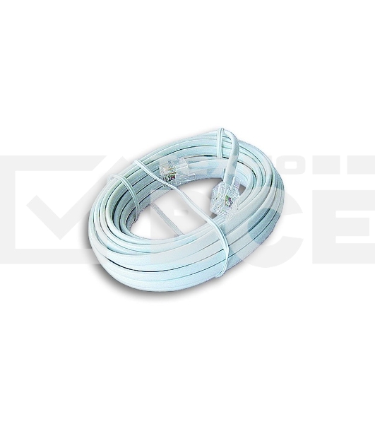 Кабель.телефонный аппарат-розетка TC6P4C-2M, 2 м