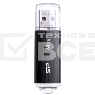 Флеш диск Silicon Power 64Gb Ultima U02 SP064GBUF2U02V1K USB2.0 черный