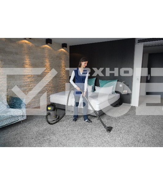 Пылесос Karcher T 14/1 Classic 1600 Вт серый/желтый, 240/1600 Вт, уборка сухая/влажная, пылесборник мешок 14 л