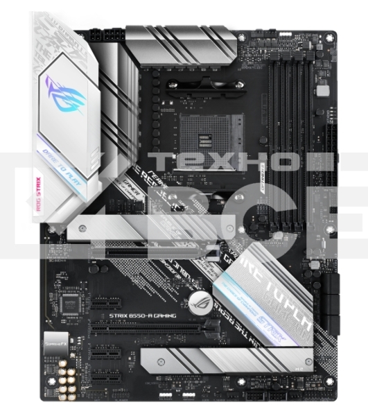 Материнская плата ASUS ROG STRIX B550-A GAMING, AM4, AMD B550, 4xDDR4, 6xSATA, 2xM.2, 1xPCI-E 4.0 x16, 1xPCI-E 3.0 x16, 3xPCI-E x1, 1xHDMI, 1xDP, 1x 2.5Gb LAN, 4xUSB 3.2 Gen 1, 1xUSB 3.2 Gen 2, 1xUSB-C 3.2 Gen 2, 5x3.5 мм, 7.1, ATX