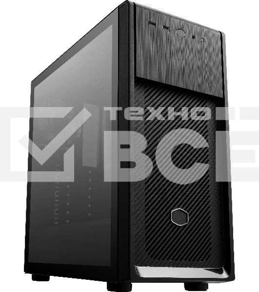 Компьютерный корпус без блока питания Cooler Master Elite 500, 2xUSB3.2, 1x120Fan, w/o PSU, Black, w/o ODD, Window TG left panel, ATX