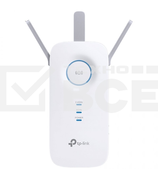 Усилитель сигнала TP-Link AC1900 Wi-Fi Range Extender 600 Mbps at 2.4 GHz + 1300 Mbps at 5 GHz; 3 × External Antennas, 1 × Gigabit Port, Wall Plugged; Tether App, WPS, Intelligent Signal Light, Access Control, Power Schedule, LED Control, RE/AP Mode, OneMe, MU-MIMO