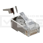 Разъем RJ45 8P8C кат.6 FTP PLUG-8P8C-UV-C6-TW-SH-10 экранир. универс. (уп. 10 шт) Hyperline 49340, фото2