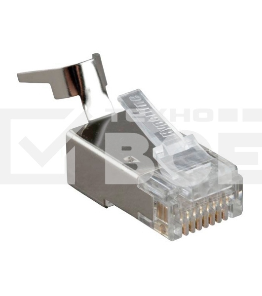 Разъем RJ45 8P8C кат.6 FTP PLUG-8P8C-UV-C6-TW-SH-10 экранир. универс. (уп. 10 шт) Hyperline 49340