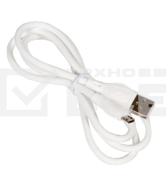 Кабель USB HOCO X61 Ultimate silicone для Micro USB, 2.4А, длина 1.0м, белый