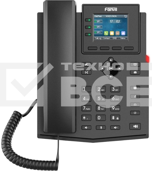 Телефон IP Fanvil X303W черный