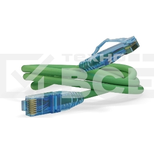 Патч-корд Hyperline PC-LPM-UTP-RJ45-RJ45-C6-2M-LSZH-GN U/UTP, Cat.6, LSZH, 2 м, зеленый