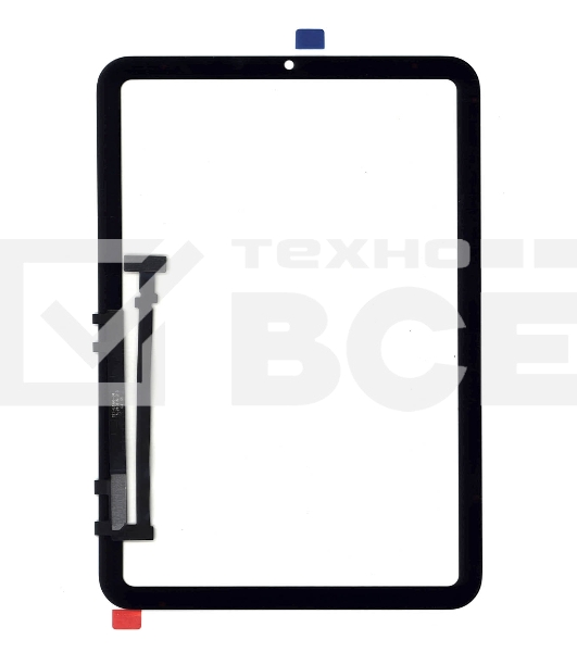 Сенсорное стекло (тачскрин) для iPad Mini 6 2021 (A2567, A2568), черное