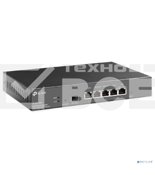 Маршрутизатор TP-Link Gigabit multi-WAN VPN router, 1 Gb SFP WAN,1 Gb RJ-45 WAN, 2 Gb WAN/LAN, 2 Gb fixed LAN ports