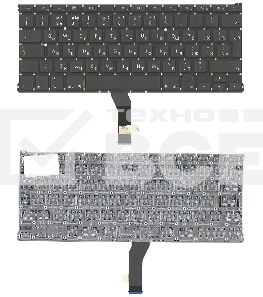 Клавиатура для ноутбука MacBook A1369 большой ENTER без подсветки 2010+