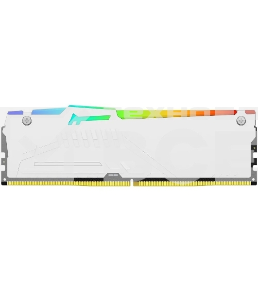 Оперативная память Kingston Fury Beast, DDR5, 16GB (1x16GB), 5200MHz, CL40, с радиатором, RGB, белый
