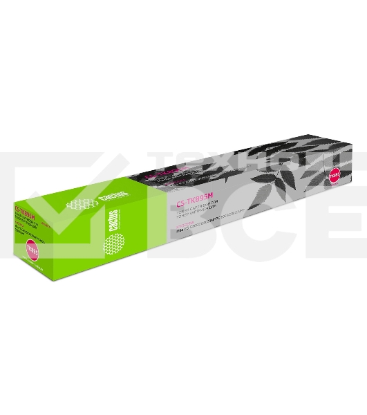Картридж лазерный Cactus CS-TK895M пурпурный (6000 стр.) для Kyocera Mita FS C8020/C8020MFP/C8025/C8025MFP