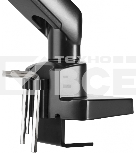 Кронштейн для мониторов Ultramounts UM709 черный 17'-32' макс.8кг крепление к столешнице поворот и наклон