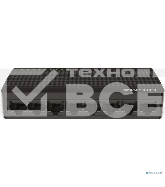 Коммутатор Digma DSW-108GE DSW-108GEV2 (L2) 8x1Гбит/с неуправляемый