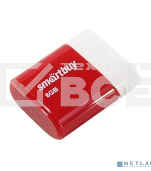 Флешка USB Smartbuy 8 Gb,Smartbuy LARA красный SB8 GbLara-R