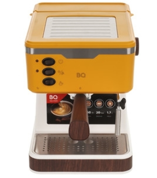 Кофеварка эспрессо BQ CM2006 желтый, исп. кофе - молотый, 1.7 л, 850 Вт, 20 бар