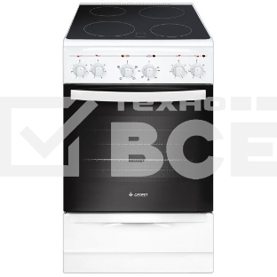 Электрическая плита Gefest 5160-02 0095 Цвет белый. 50х58.5х85 см. Объём духовки 52 л. электрогриль, конвекция, подсветка