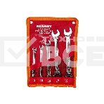 Набор ключей комбинированных трещоточных Rexant (8, 10, 13, 17, 19 мм), 5 шт., CrV, зеркальное хромирование, фото5