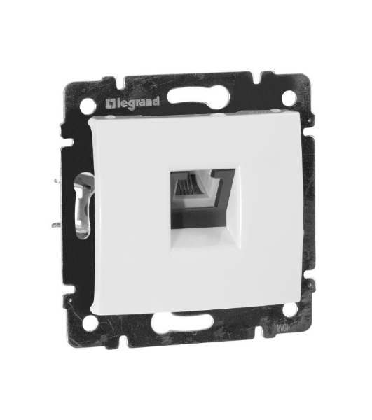 Legrand Legrand 774438 Розетка телефонная Valena RJ11 4 контакта 1 коннектор (белая)