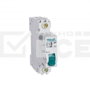 Выключатель автоматический Dekraft 1п C 10А 4.5кА ВА-101