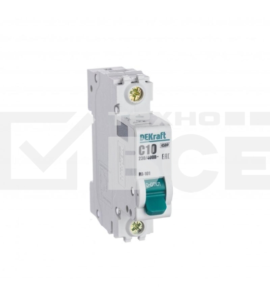 Выключатель автоматический Dekraft 1п C 10А 4.5кА ВА-101