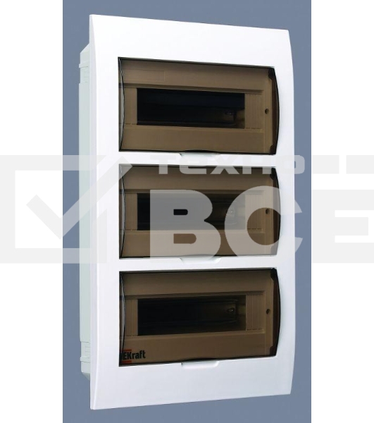 Корпус пластиковый встраиваемый 36мод. ЩРВ-П-36 50х36х10 IP41 SchE 31007DEK