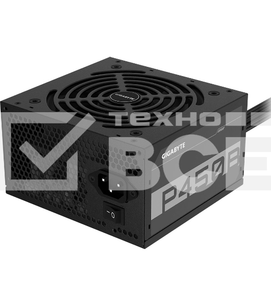 Блок питания Gigabyte GP-P450B, 450Вт, 80 PLUS Bronze, APFC 120мм, черный