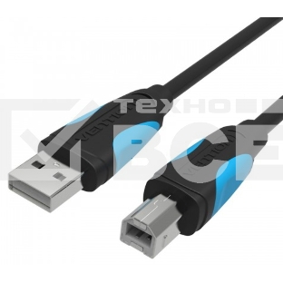 Кабель Vention USB 2.0 AM/BM  - 5м. Черный