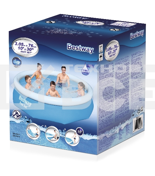 Бассейн Fast Set 305х76см, 3800л 57266 BESTWAY