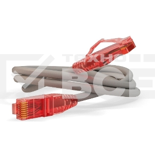 Патч-корд Hyperline U/­UTP, Cat.5e, LSZH, 0.5 м, серый 