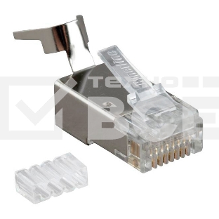 Разъем RJ45 8P8C кат.6 FTP PLUG-8P8C-UV-C6-TW-SH-10 экранир. универс. (уп. 10 шт) Hyperline 49340