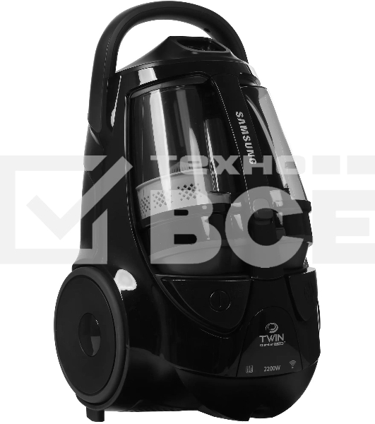 Пылесос Samsung VCC8874H35/XEV черный, 430/2200 Вт, уборка сухая, пылесборник контейнер 2 л