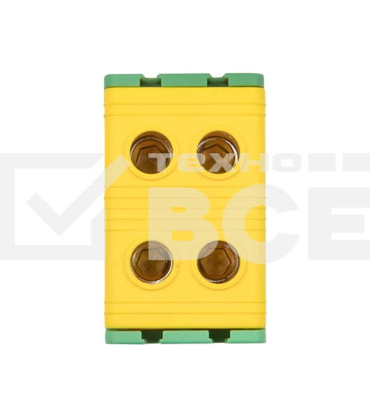 Клемма силовая вводная двойная КСВ 16-50 желто-зеленая EKF PROxima plc-kvs2-16-50-y-green EKF