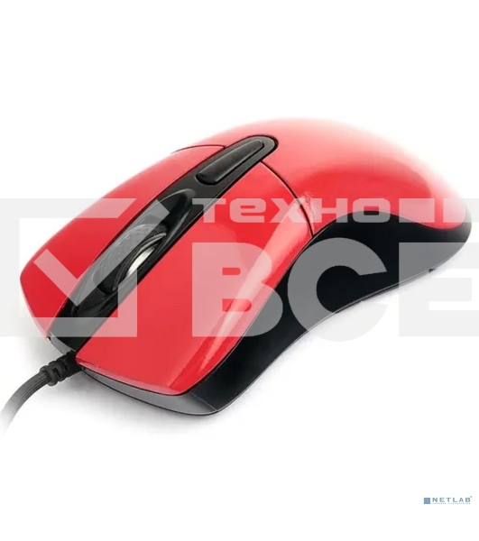 Мышь проводная Gembird MOP-415-R красный, 2400 dpi, USB, кнопки - 4