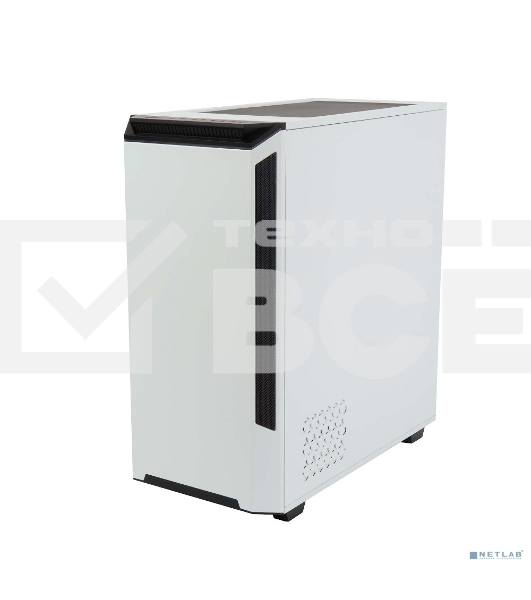 Компьютерный корпус Hiper PW81 белый без БП ATX 3x120мм 2xUSB2.0 2xUSB3.0 audio bott PSU