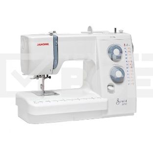 Швейная машина Janome Sewist 525S 25 операций, горизонт.челнок, автоматическая петля, нитевдеватель, плавная регулировка длины стежка до 4 мм, ширины зигзага  до 5 мм, регулировка давления лапки на ткань, рычаг обратного хода, возможность отключения нижне