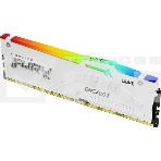Оперативная память Kingston Fury Beast, DDR5, 16GB (1x16GB), 5200MHz, CL40, с радиатором, RGB, белый, фото6