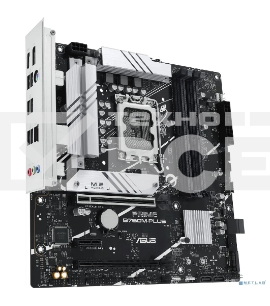 Материнская плата ASUS PRIME B760M-PLUS, LGA 1700, Intel B760, 4xDDR5, 4xSATA, 2xM.2, 1xPCIe 4.0 x4, 1xPCIe 5.0 x16, 1xPCIe x1, 1xDP, 1xHDMI, 1x 2.5Gb LAN, 2xUSB-A 3.2 Gen 2, 4xUSB-A 2.0, 3x3.5 мм, 7.1, mATX