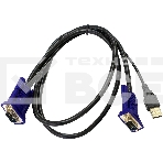 Кабель KVM ORIGO OKVMCU/A1A c разъемами VGA и USB, 1,8 м, фото2