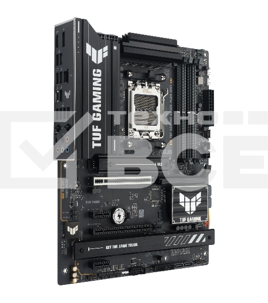 Материнская плата ASUS TUF GAMING B650E-PLUS WIFI, AM5, AMD B650, 4xDDR5, 4xSATA, 3xM.2, 1xPCIe 5.0 x16, 1xPCIe 4.0 x4, 2xPCIe 4.0 x1, 1xDisplayPort, 1xHDMI, 1x2.5Gb LAN, Wi-Fi 6E, Bluetooth 5.3, 1xUSB-C 20Gbps, 3xUSB-A 10Gbps, 6xUSB-A 2.0, 5x3.5 мм, 7.1,