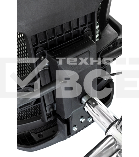 Кресло руководителя Бюрократ MC-912-H черный, сетка с подголов. крестов. металл хром