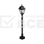 Светильник садово-парковый LAMPER НТУ 04-60-002 У1 'Оскар 4', столб, черный, пластик (рельеф ромб), четырехгранный, под лампу Е27, фото 1