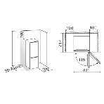 Холодильник Gorenje NRK620FAXL4 серый двухкамерный 238/86л морозилка снизу, No Frost, фото8