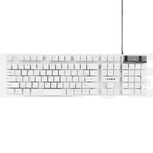 Клавиатура Гарнизон GK-200, USB, белый, механизированные клавиши