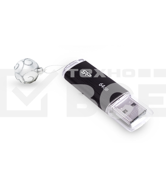 Флеш диск Silicon Power 64Gb Ultima U02 SP064GBUF2U02V1K USB2.0 черный