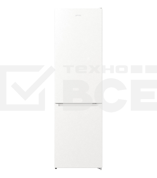 Холодильник Gorenje NRK6201PW4 белый двухкамерный 235/96л морозилка снизу