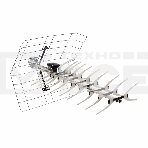 ТB антенна наружная для цифрового телевидения DVB-T2, RX-412-1 Rexant, фото 1